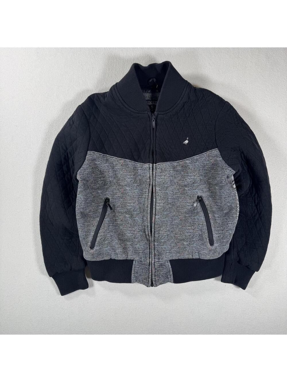 Vintage Y2K Staple NY Pigeon Sneakers Quilted Bomber Sweater